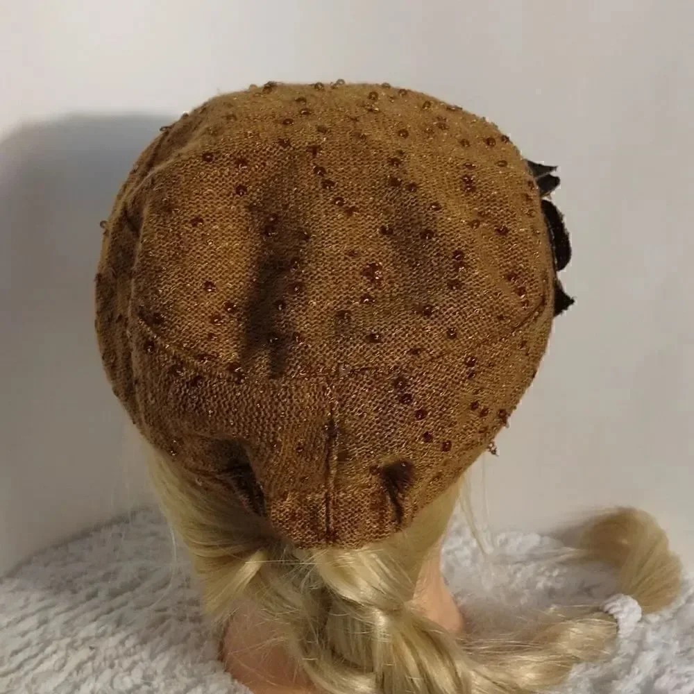 Something Special Sequined Floral Fashion Cap